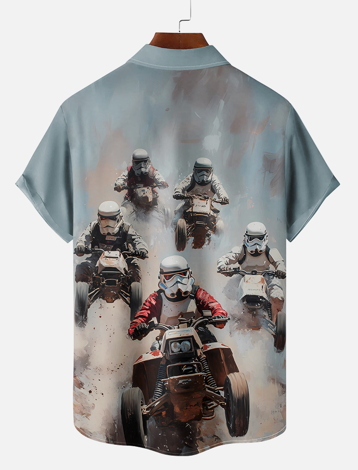 Men's Classic Movie Graphic Short Sleeve Shirt