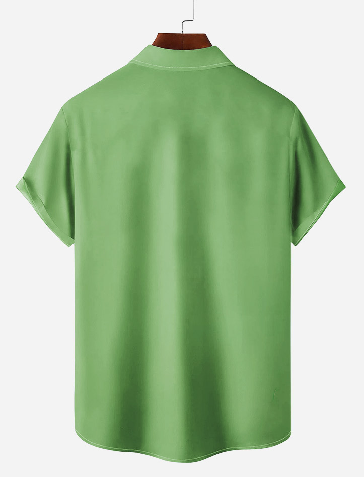 Men's Hawaiian Illustrated Short Sleeve Shirt