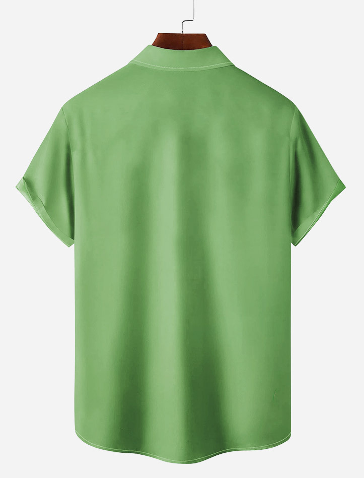 Men's Hawaiian Illustrated Short Sleeve Shirt