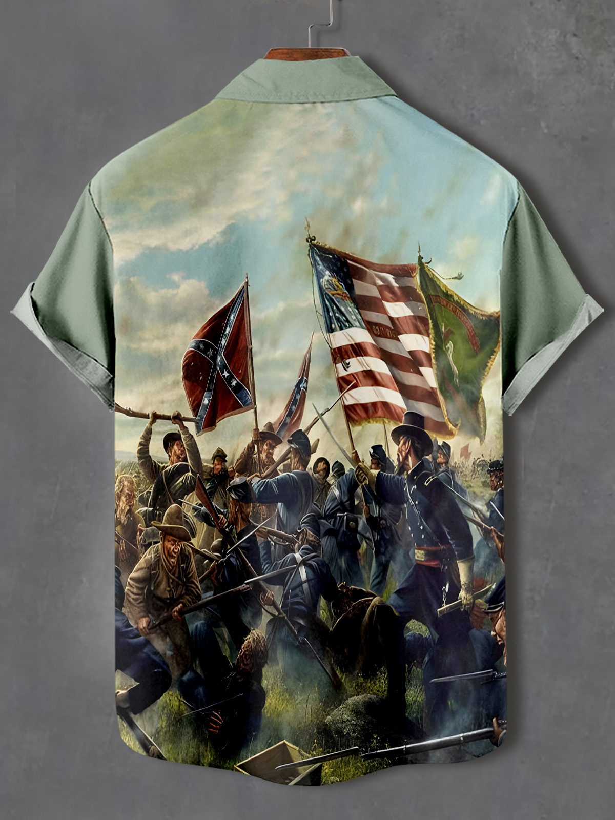 Men's Retro Graphic Short Sleeve Shirt