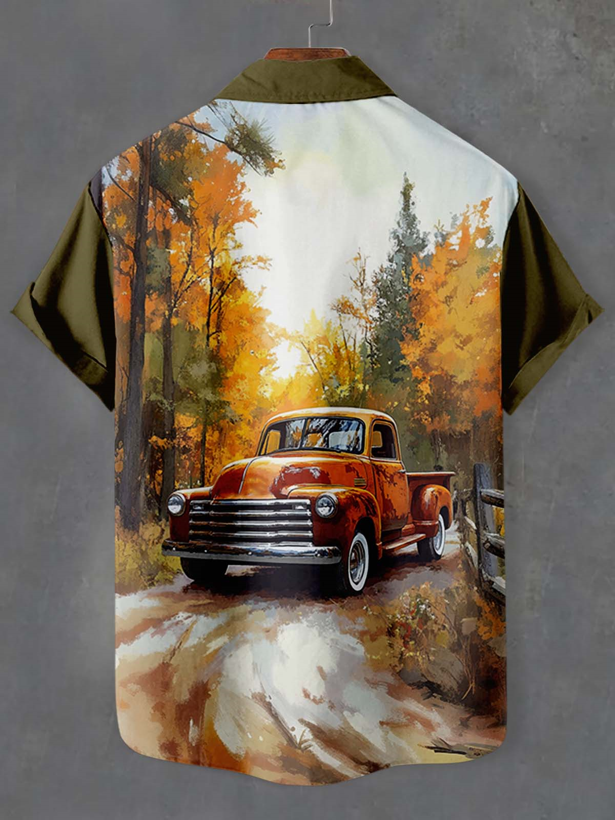 Men's Car Graphic Short Sleeve Shirt