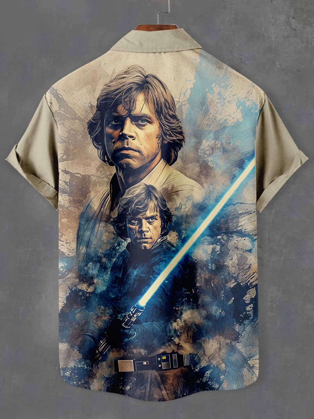 Men's Classic Movie Graphic Short Sleeve Shirt