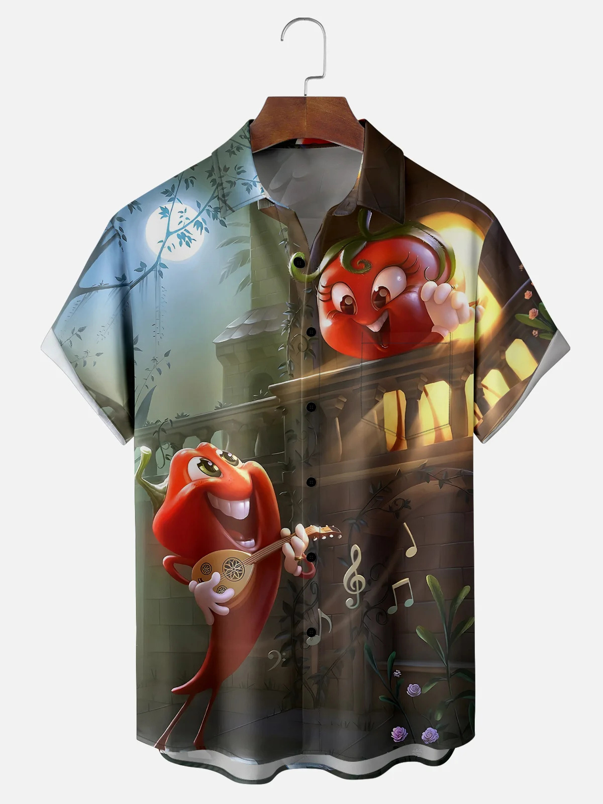 [Copy]Men's Classic Movie Godfather Animal Fun Graphic Short Sleeve Shirt