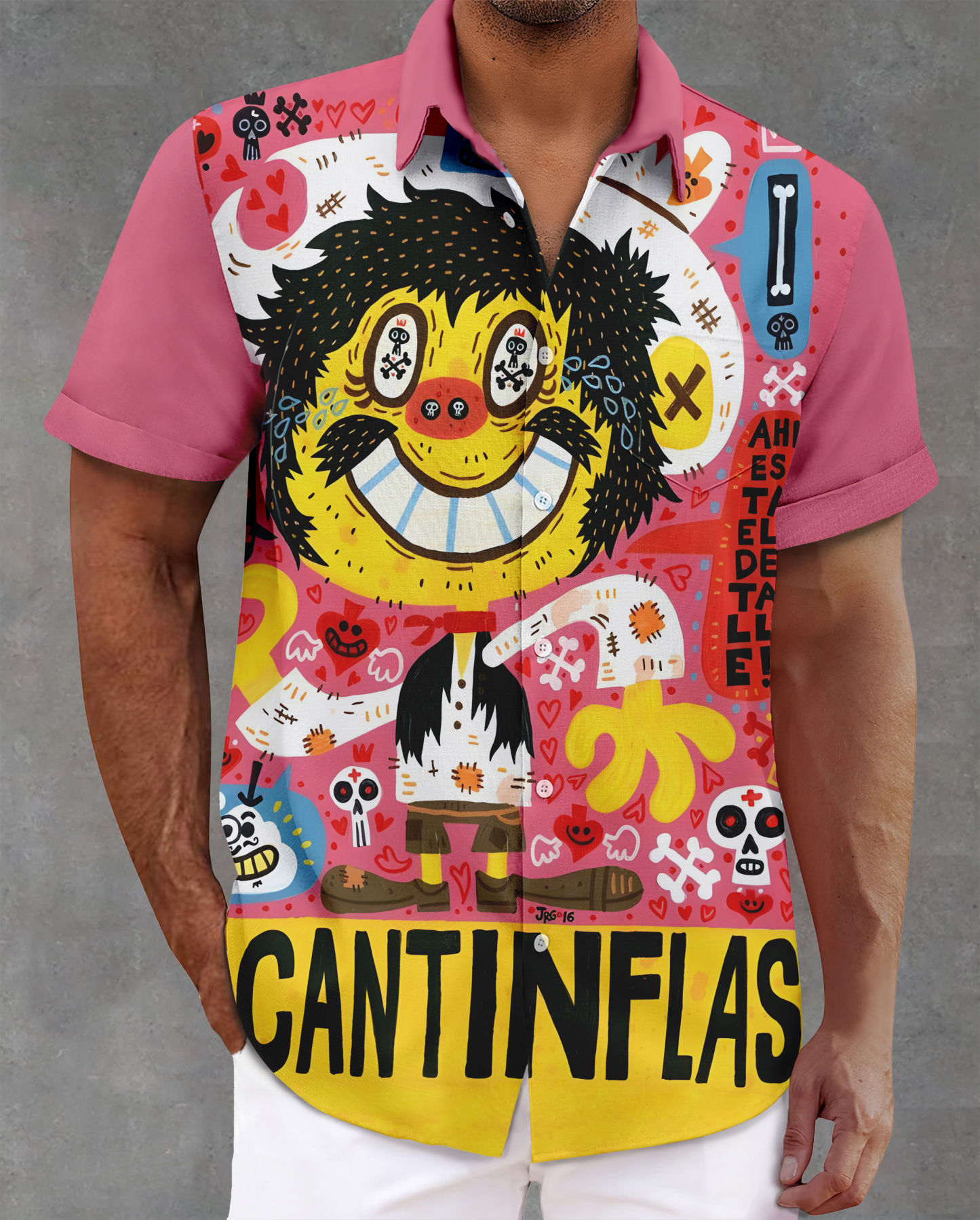 [Copy]Men's Vintage Witch Oil Painting Art Halloween Short Sleeve Shirt