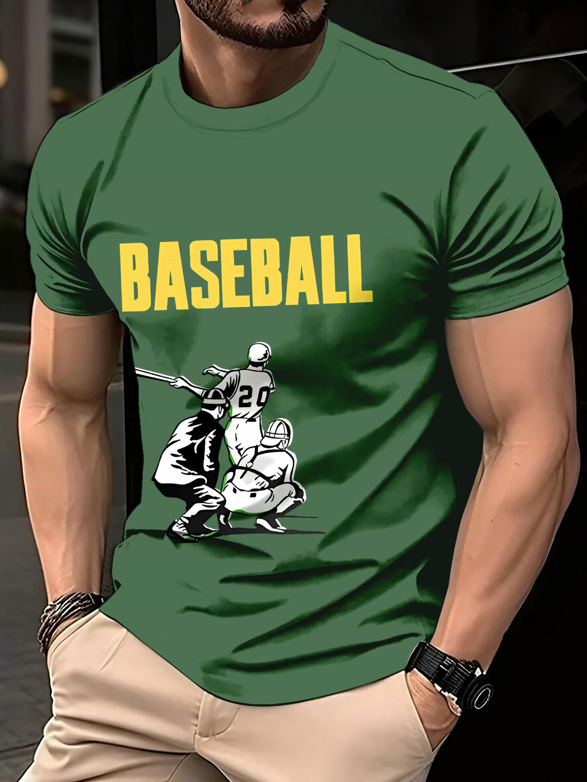 [Copy]Gun Clothes Men's Digital Printed Round Neck Short Sleeve T-shirt