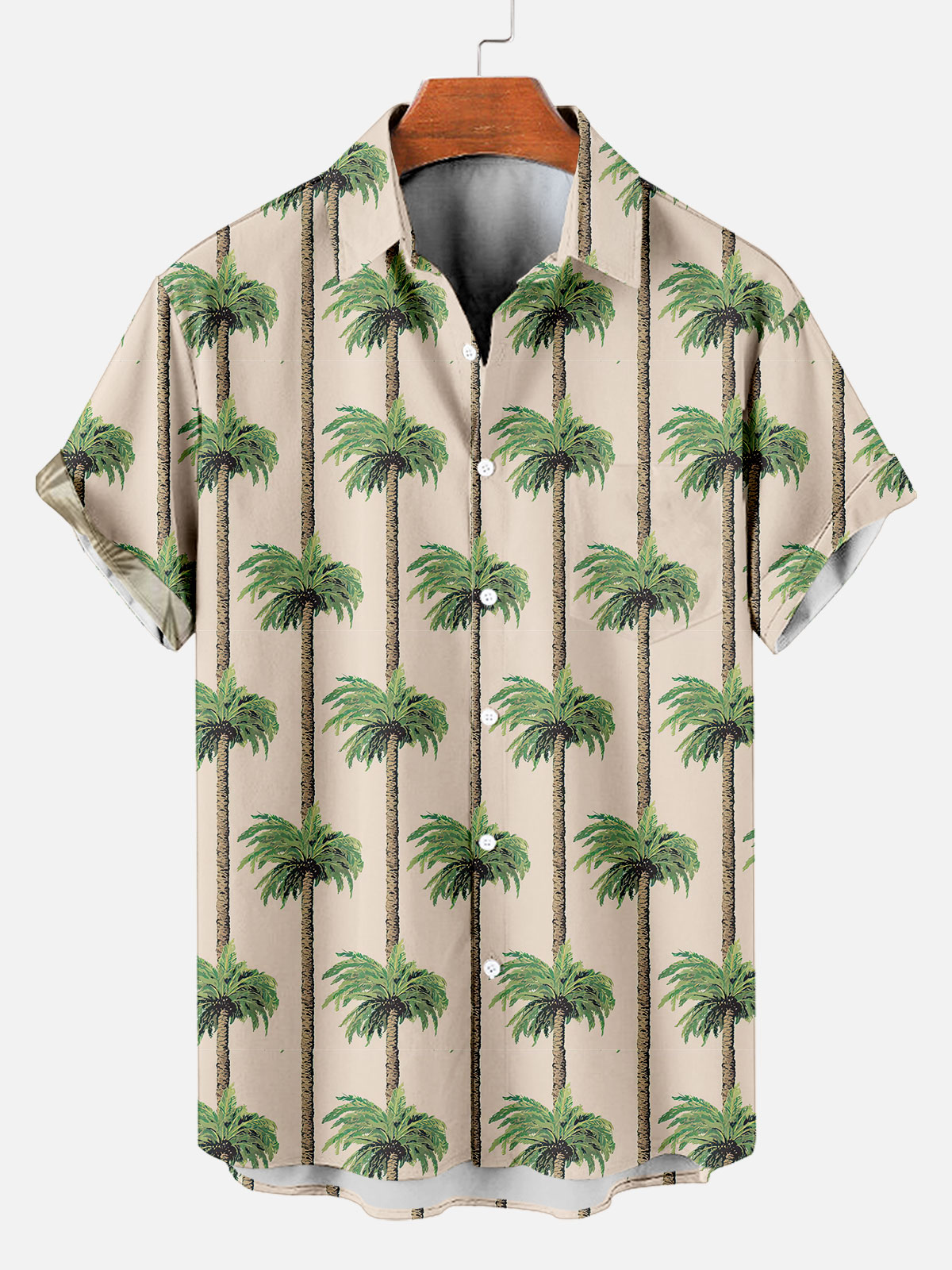 Men's Short Refreshing elegant hawaii Sleeve Shirt 