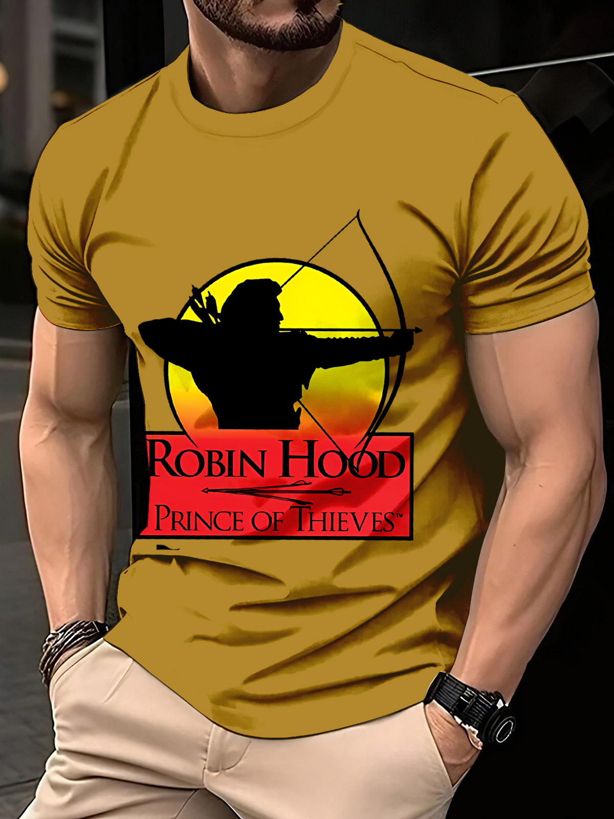 [Copy]Gun Clothes Men's Digital Printed Round Neck Short Sleeve T-shirt