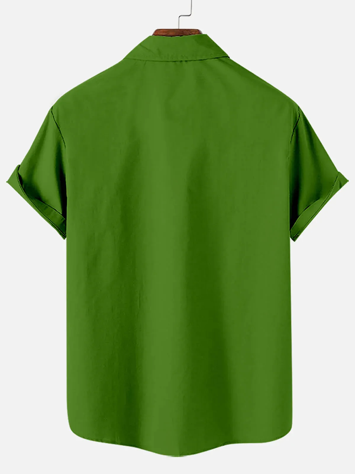 St. Patrick's Day Cross Stripe Short Sleeve Bowling Shirt
