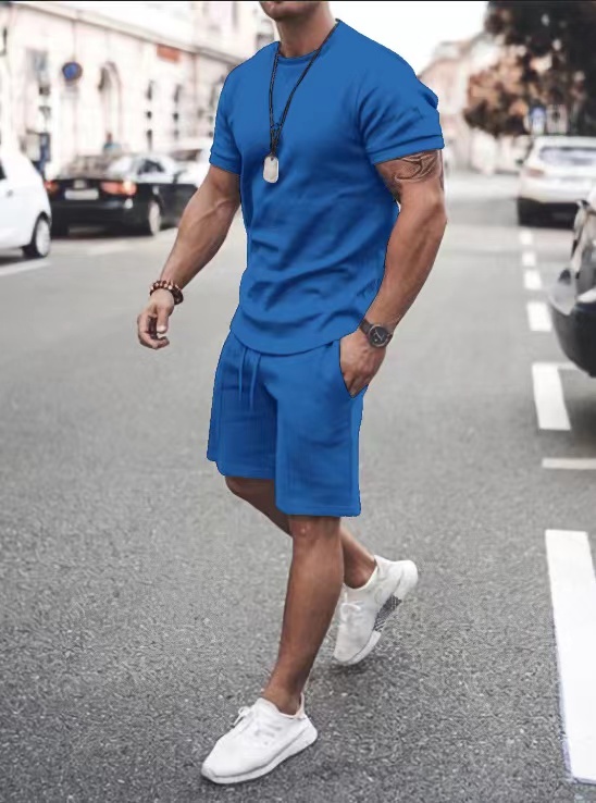 Men's Fashion Short Sleeve Suit 8 Colors