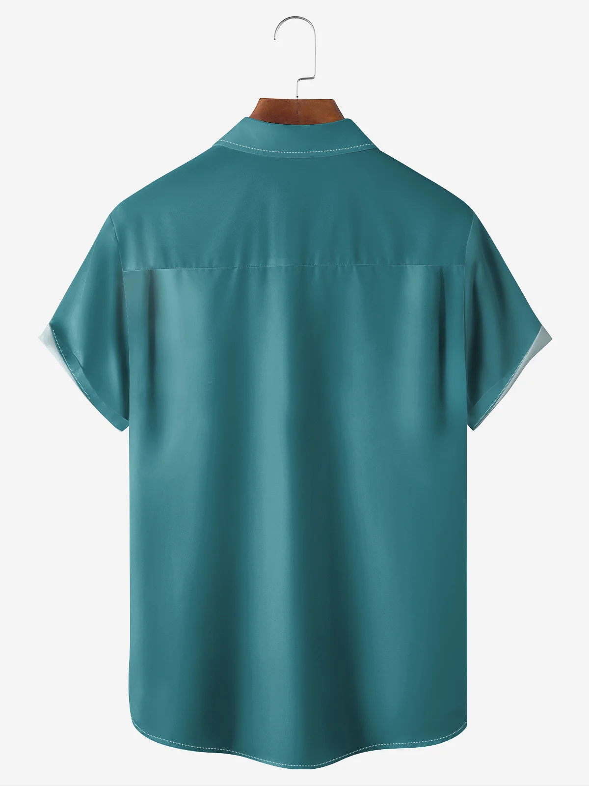 Leisure Car Printing Lapel Neck Short Sleeve Shirt