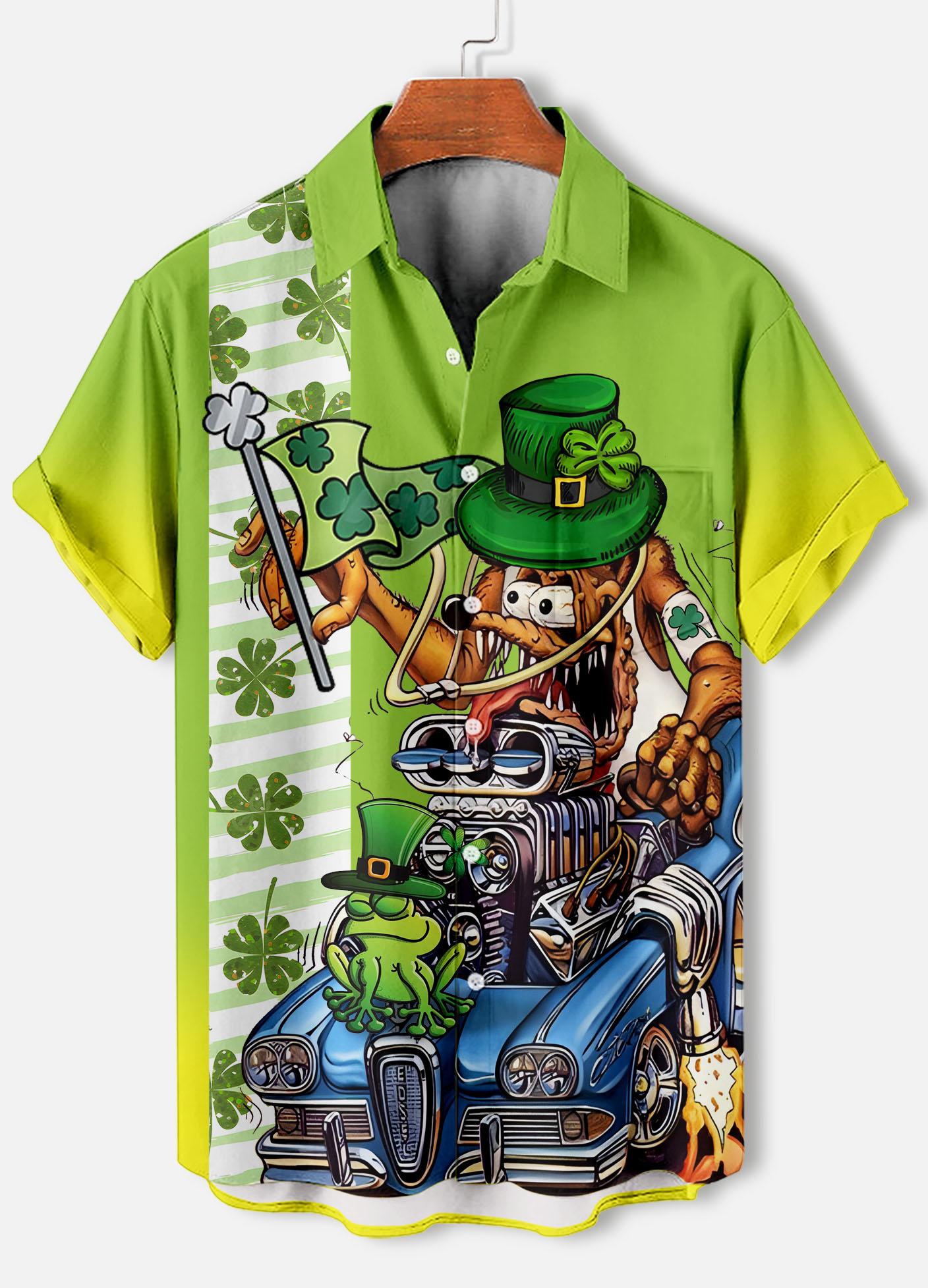 Men's Retro Comic Cartoon Classic Character Graphic Short Sleeve Shirt