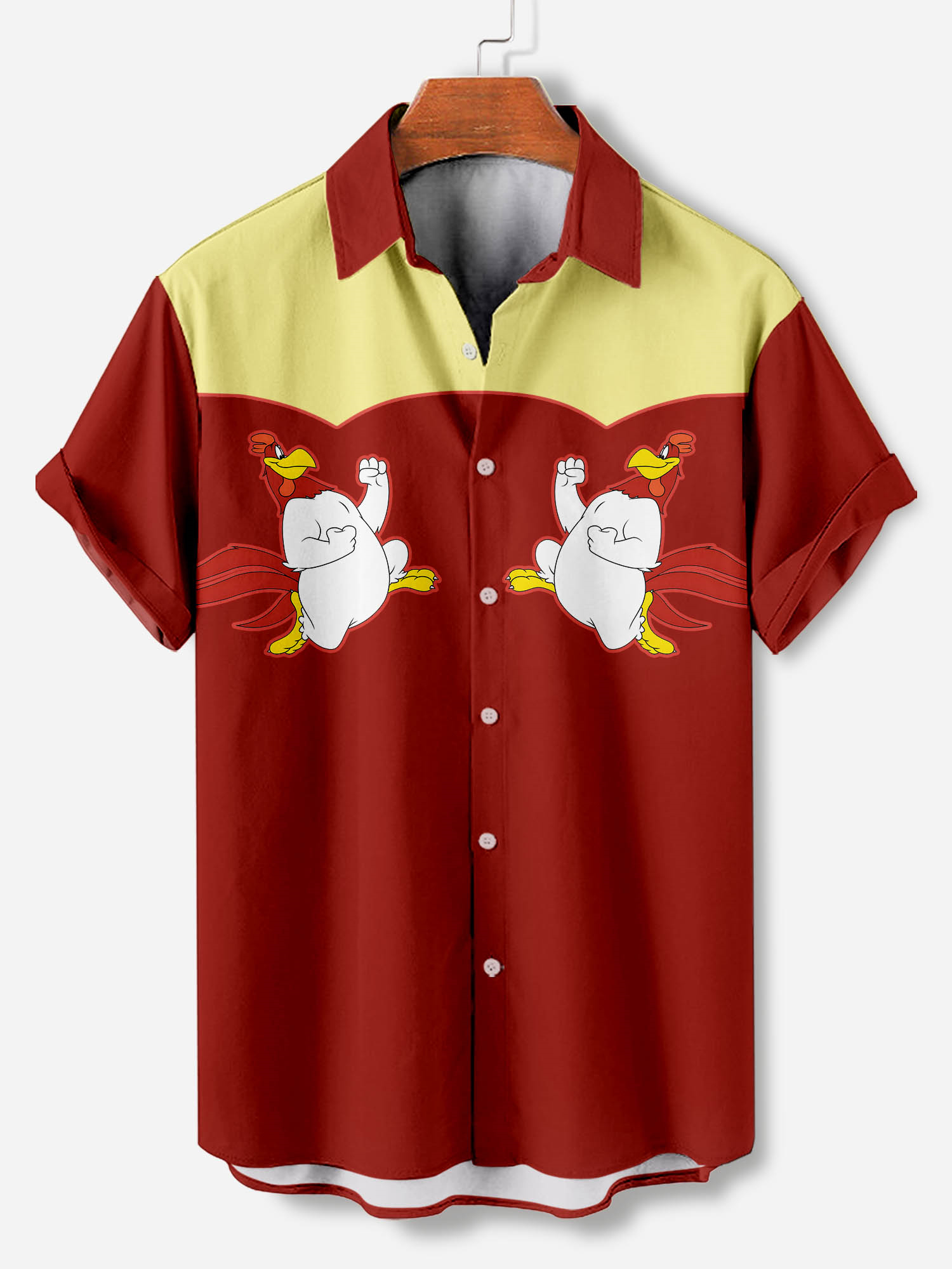 Men's Cartoon Art Graphic Short Sleeve Shirt