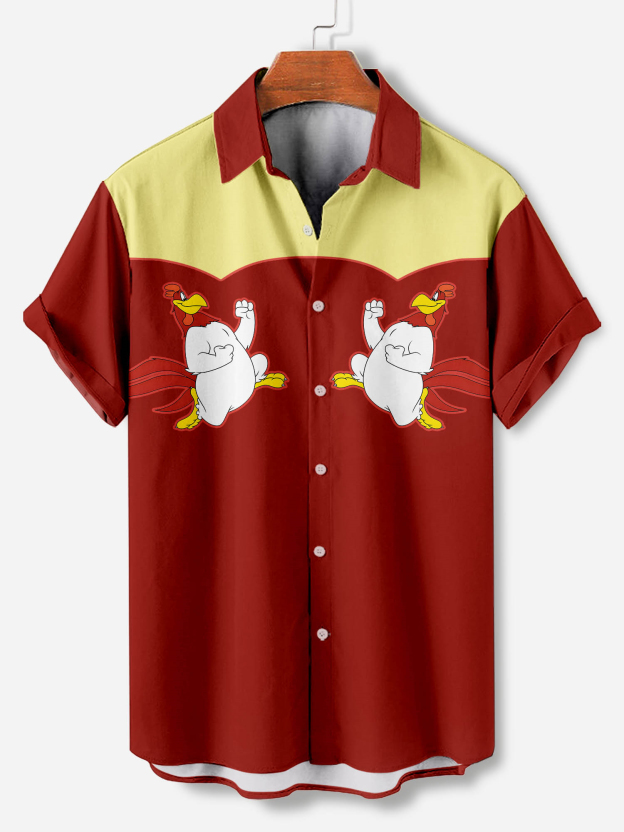 Men's Short Refreshing elegant hawaii Sleeve Shirt