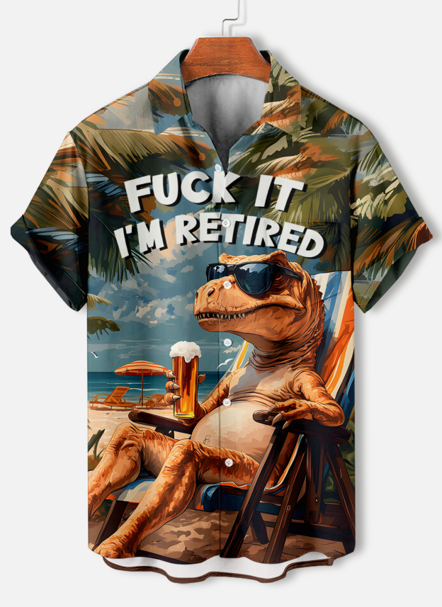 Men's Short Refreshing elegant hawaii Sleeve Shirt