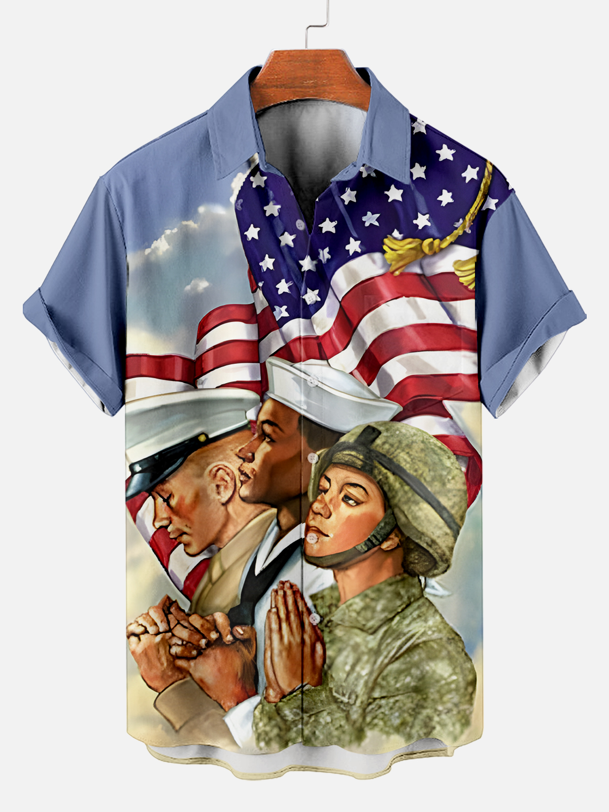 Men's Retro Graphic Short Sleeve Shirt