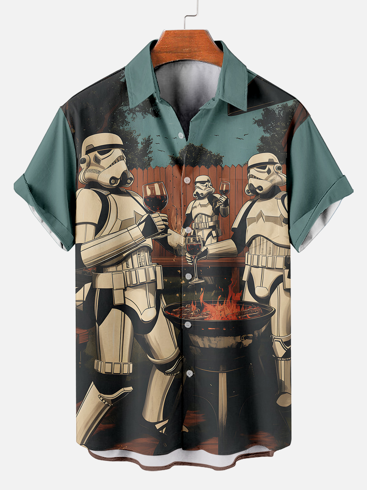 Men's Classic Movie Graphic Short Sleeve Shirt