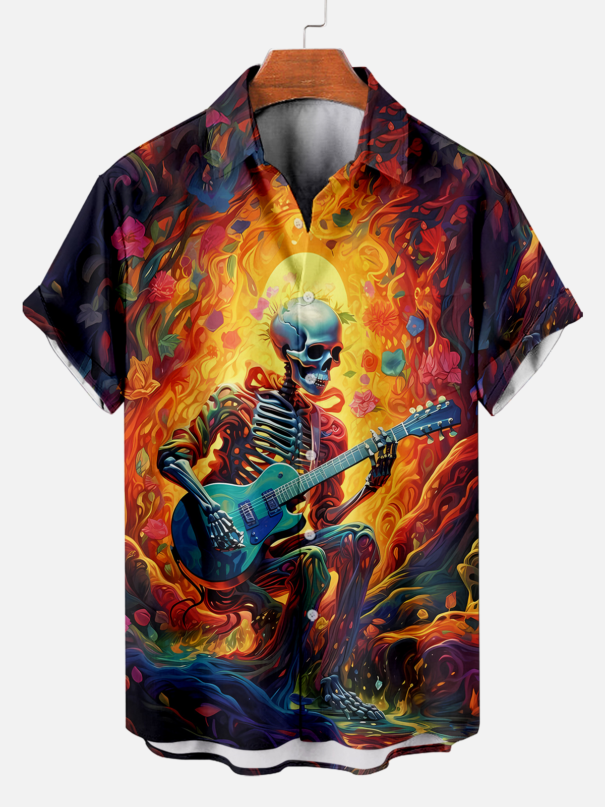 Men's Day of the Dead Graphic Short Sleeve Shirt
