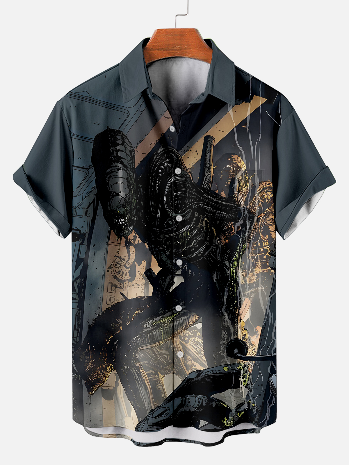 Men's Classic Movie Graphic Short Sleeve Shirt