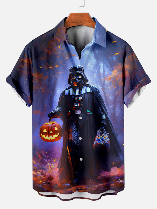 Men's Hawaiian Fun Little Yellow Duck Holiday Casual Short Sleeve Shir