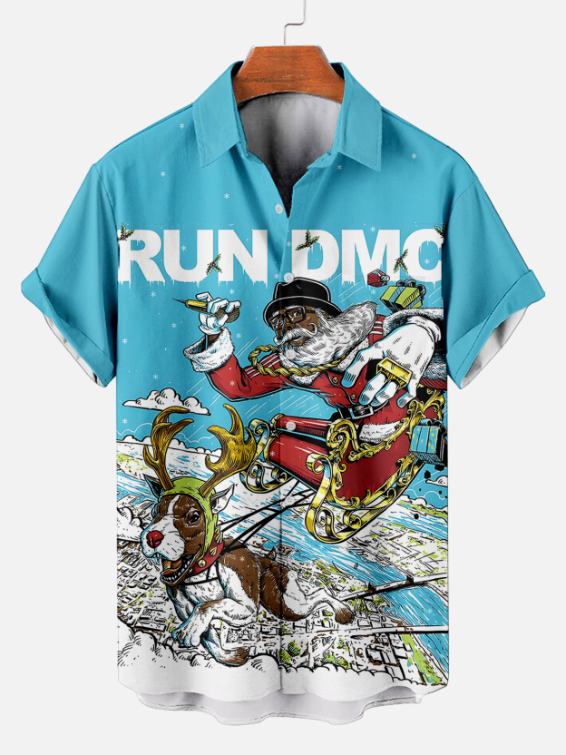 [Copy]Men's Vintage Witch Oil Painting Art Halloween Short Sleeve Shirt