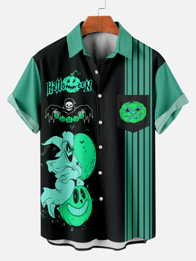 Men's Halloween Graphic Short Sleeve Shirt
