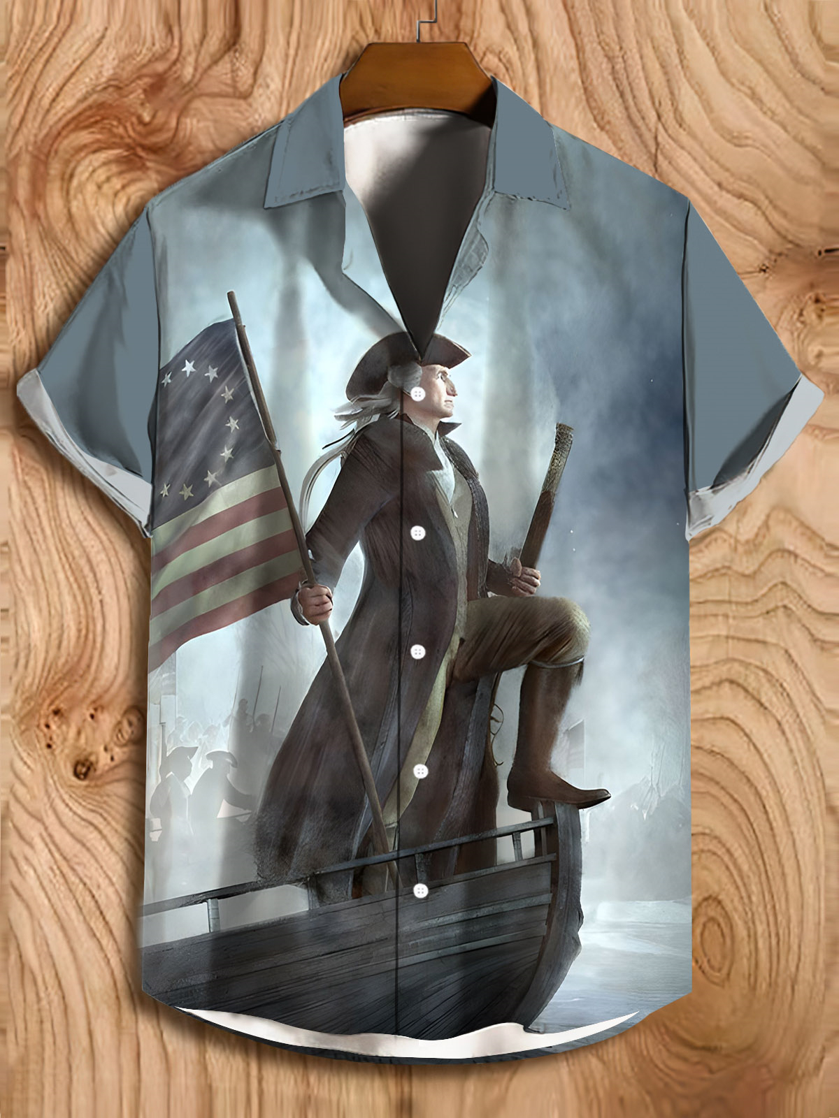 Men's illustration short sleeve shirt