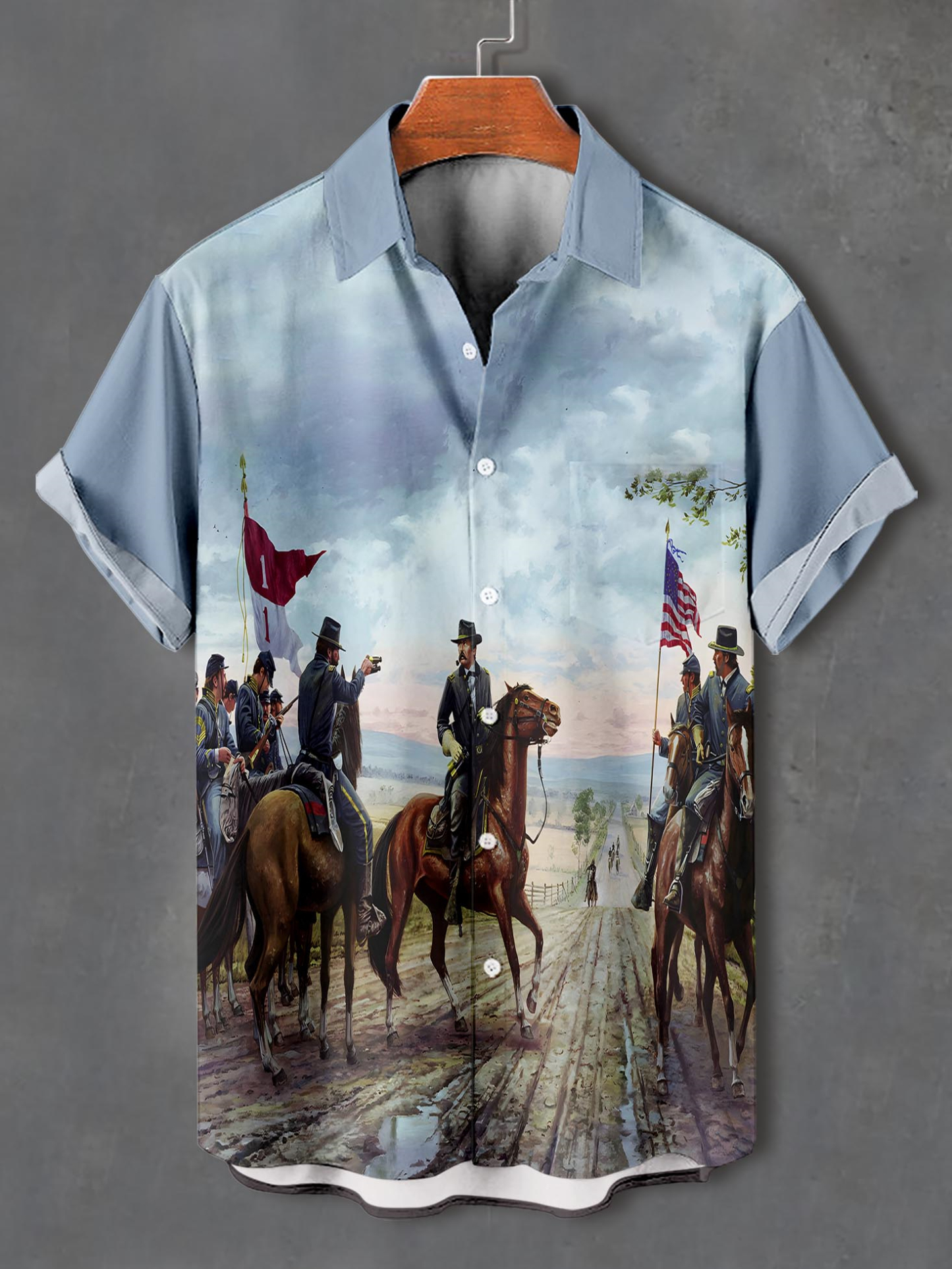 Men's Retro Graphic Short Sleeve Shirt