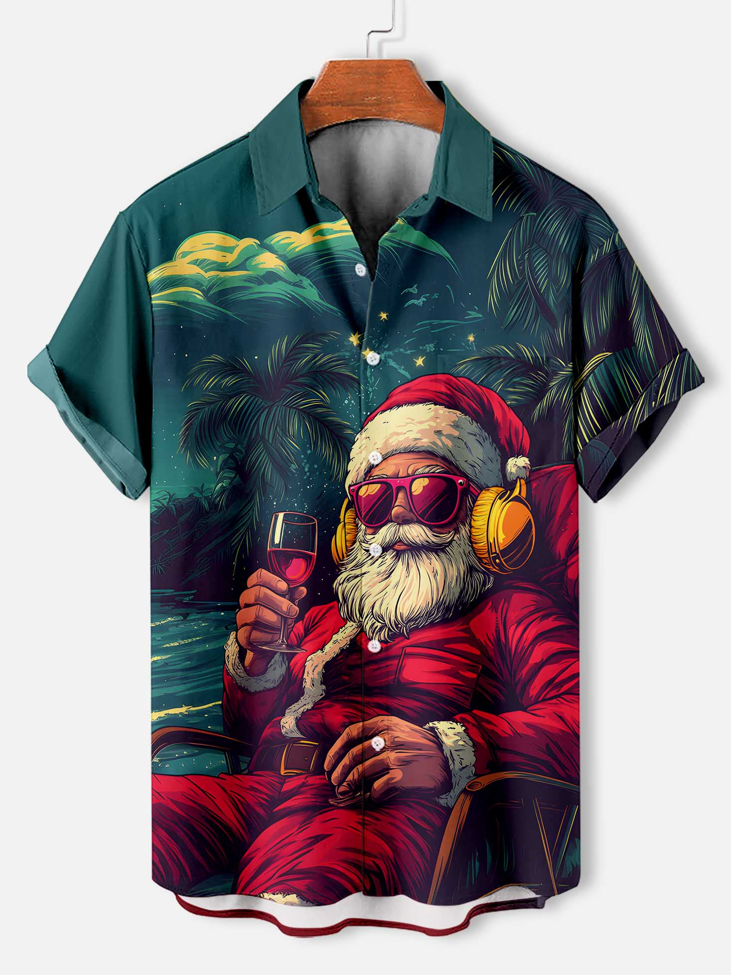 Men's Christmas Graphic Short Sleeve Shirt