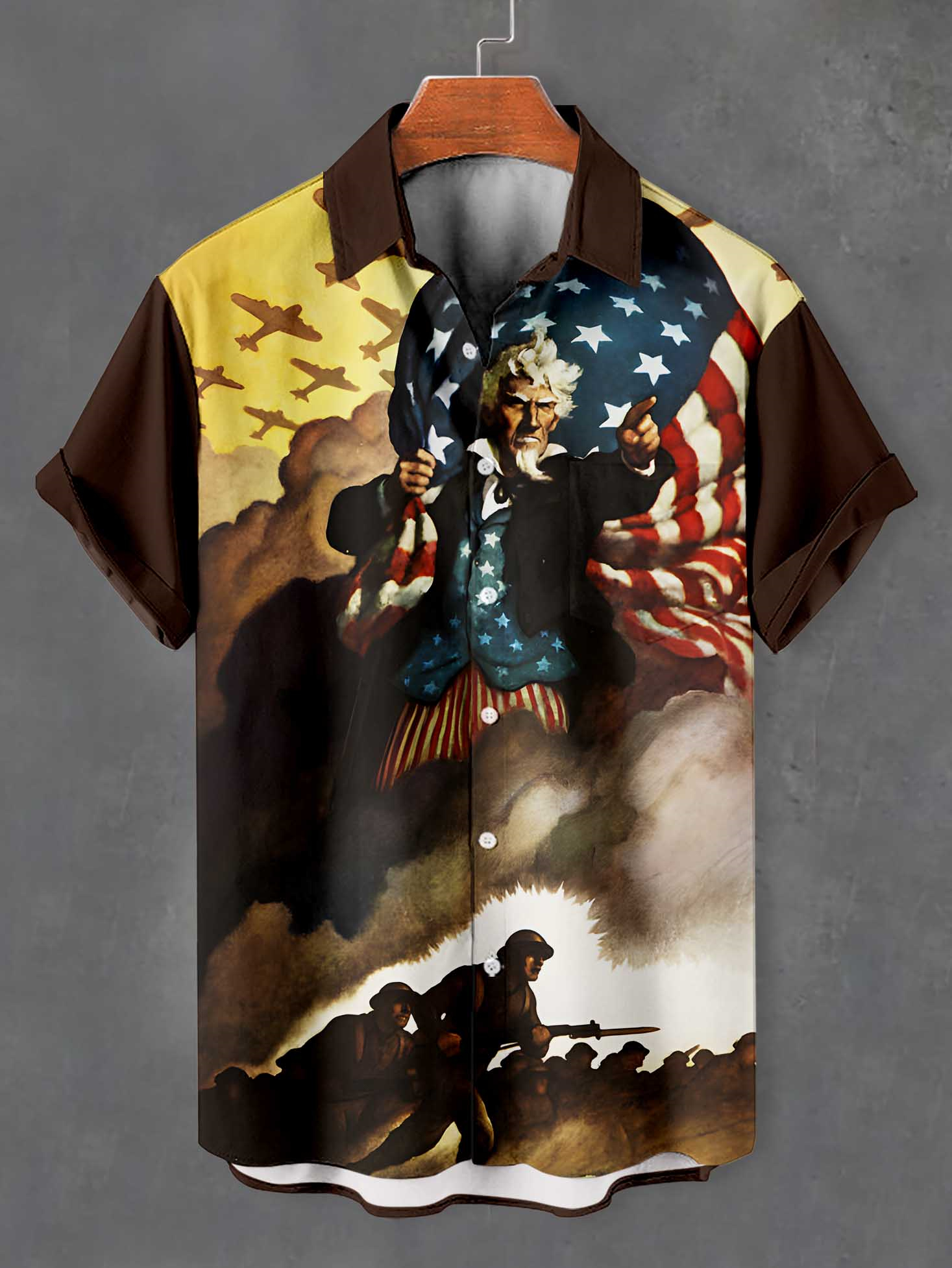 Men's Fun Cartoon Graphic Short Sleeve Shirt