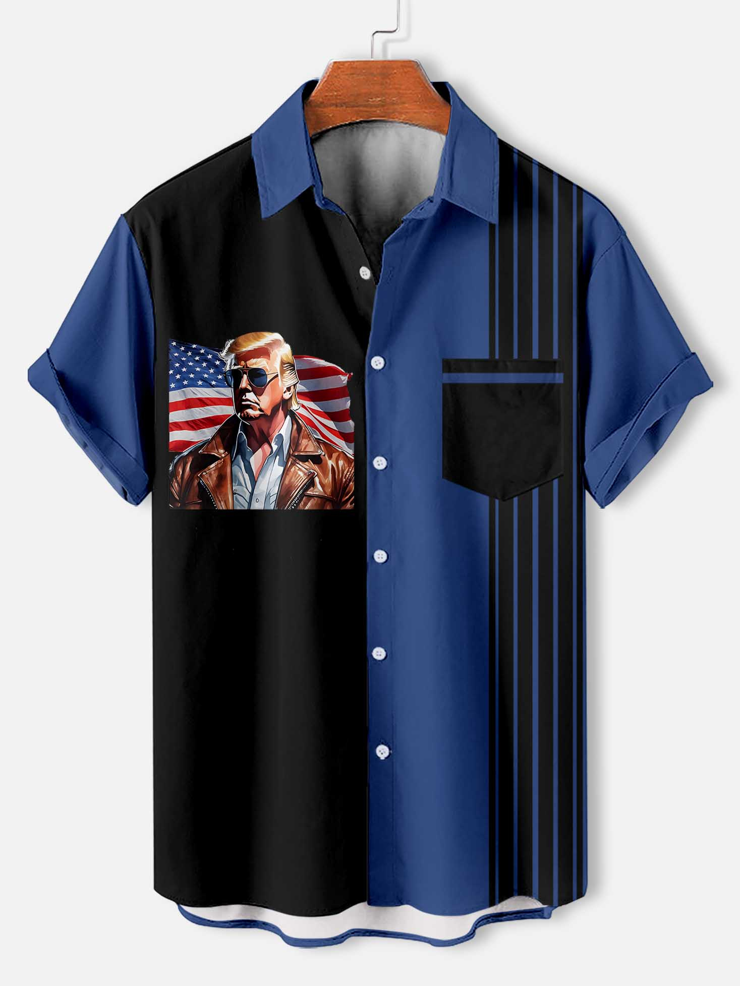 Men's Fun Cartoon Graphic Short Sleeve Shirt