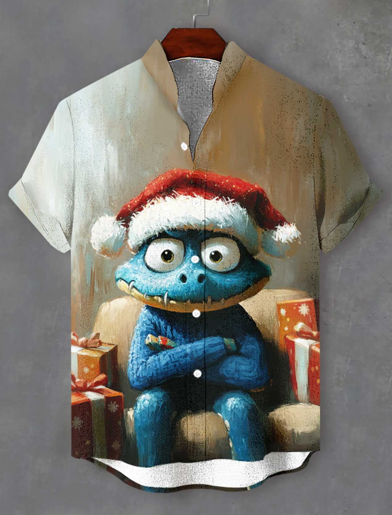 Men's Fun Cartoon Graphic Short Sleeve Shirt