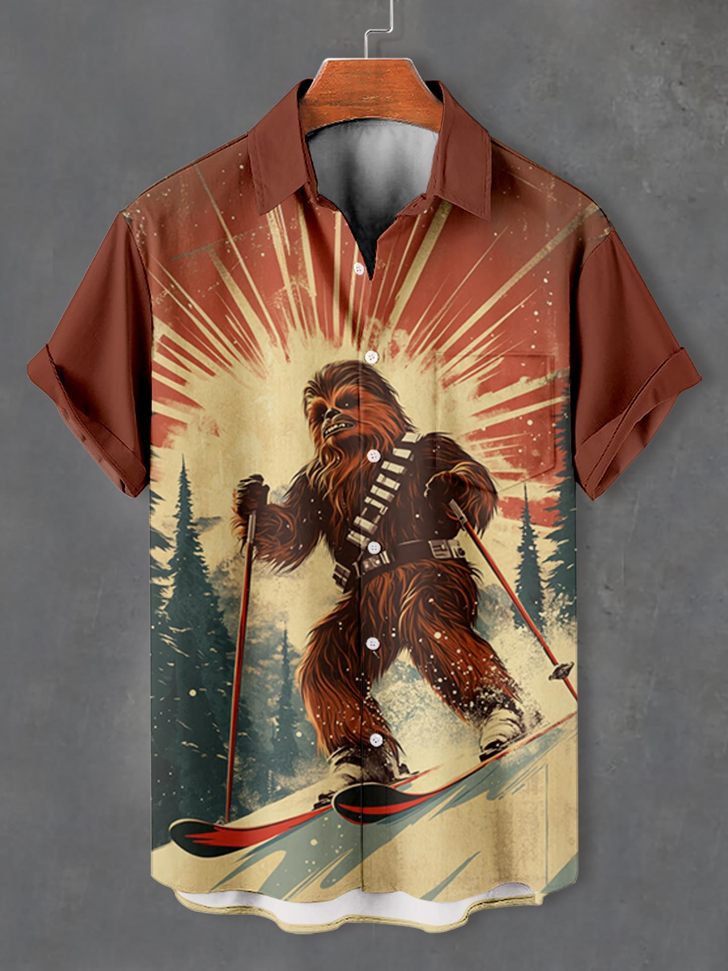 Men's Classic Movie Graphic Short Sleeve Shirt