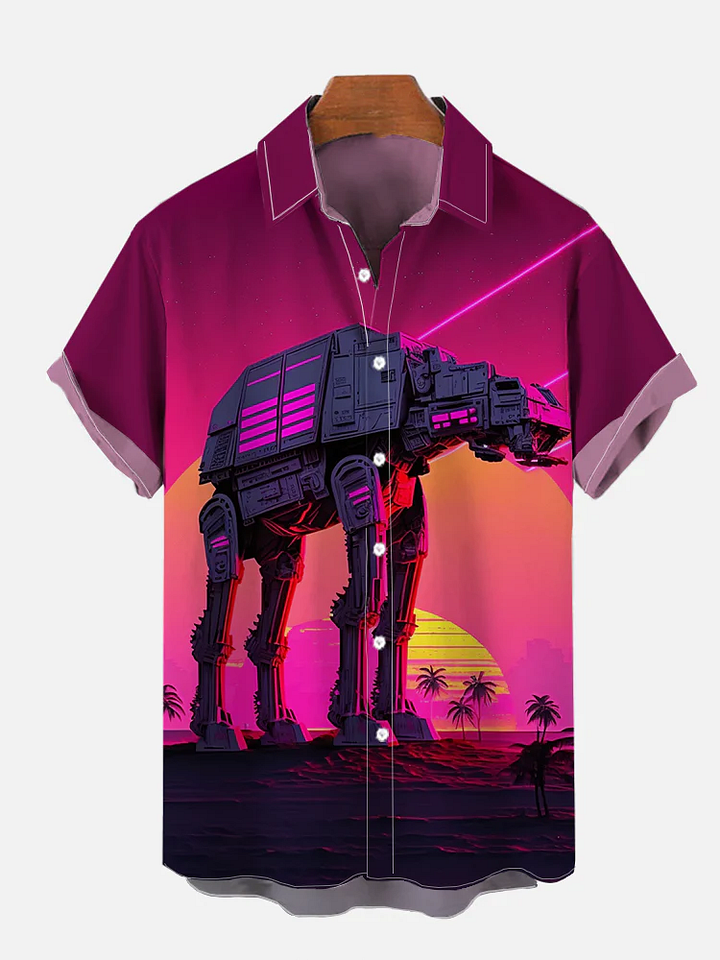 machine graphic short sleeve shirt