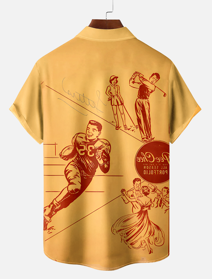 Pop Culture 70's-80s Men's Nostalgia Shirt