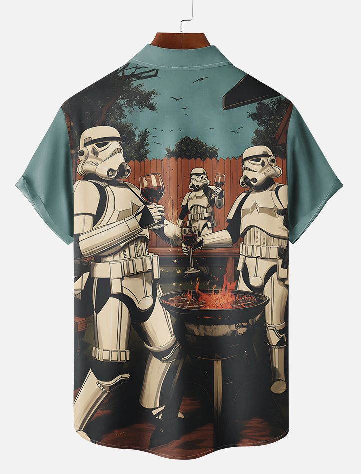 Men's Classic Movie Graphic Short Sleeve Shirt