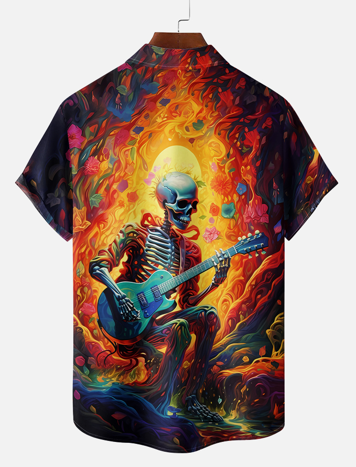 Men's Day of the Dead Graphic Short Sleeve Shirt