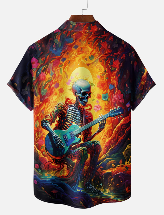 Men's Day of the Dead Graphic Short Sleeve Shirt
