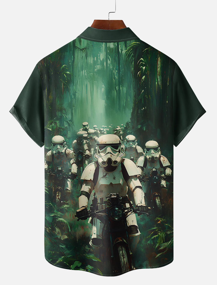 Men's Classic Movie Graphic Short Sleeve Shirt