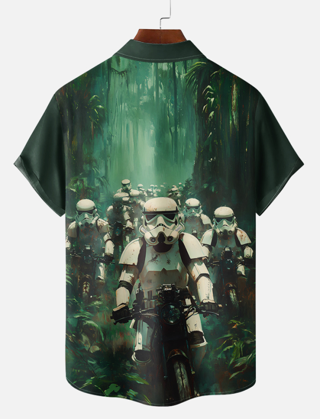 Men's Classic Movie Graphic Short Sleeve Shirt