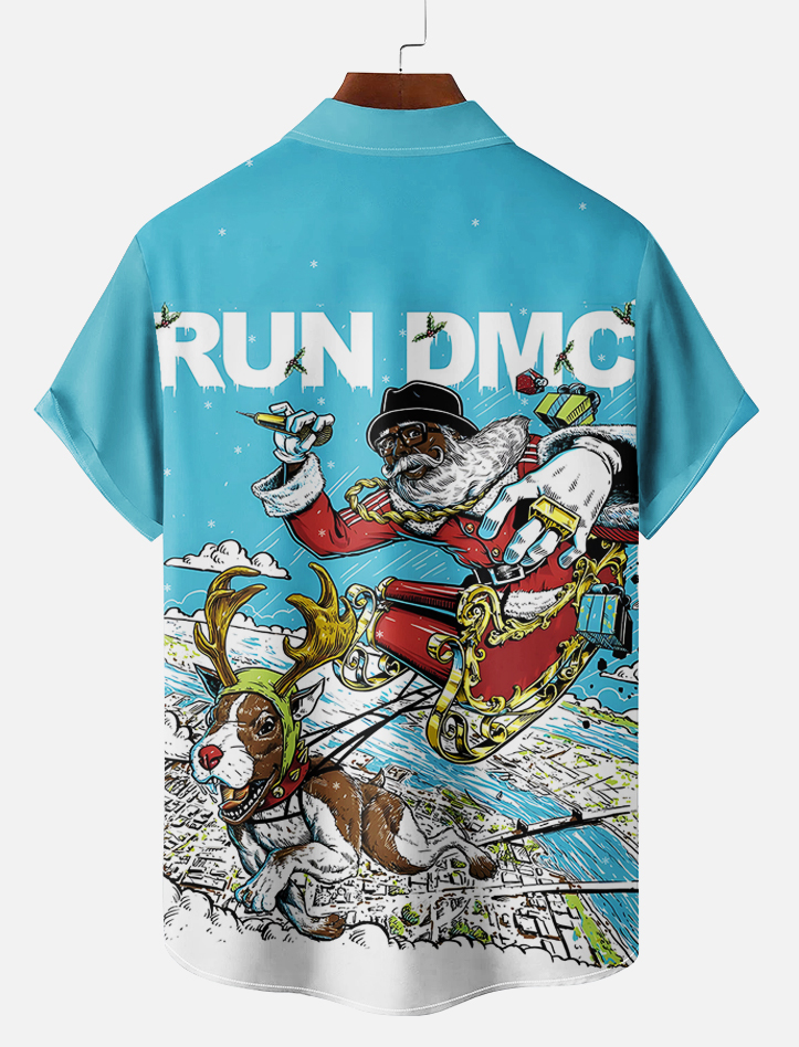 Men's Cartoon Graphic Short Sleeve Shirt