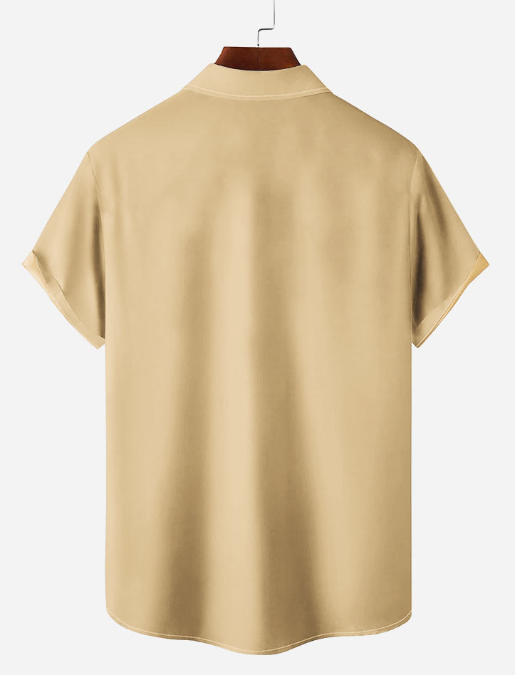 Men's Hawaiian Illustrated Short Sleeve Shirt