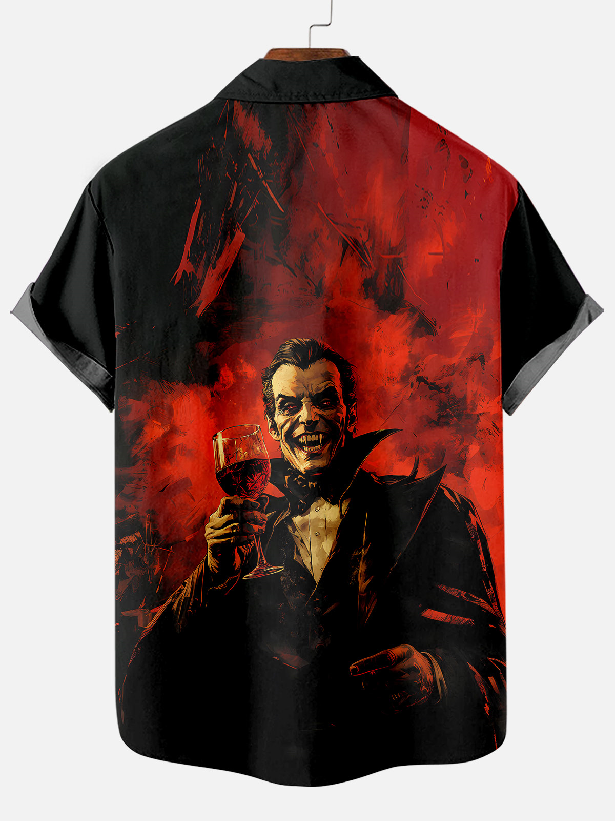 Men's Halloween Atmosphere Graphic Short Sleeve Shirt