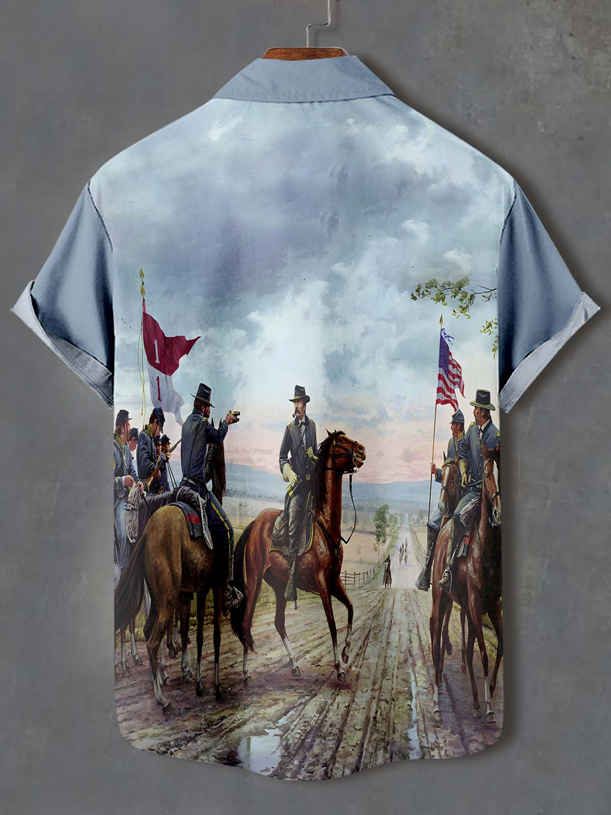 Men's Retro Graphic Short Sleeve Shirt