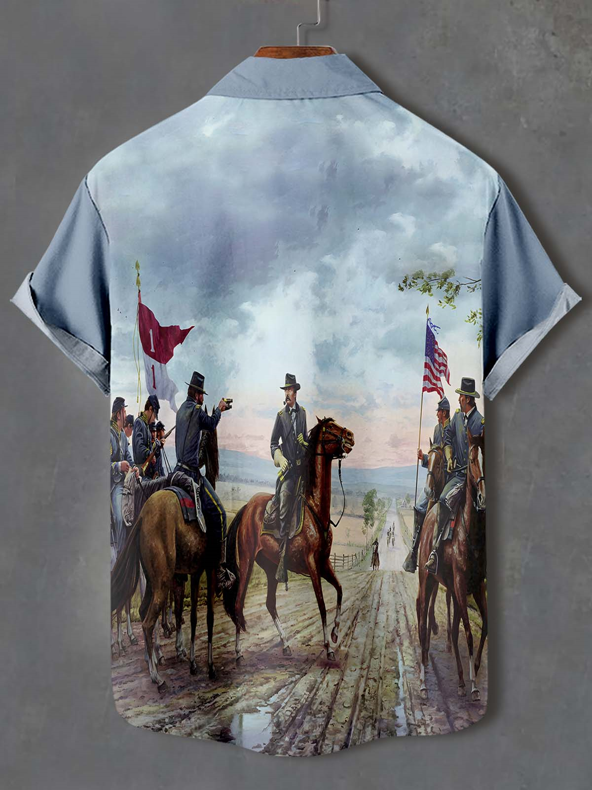 Men's Retro Graphic Short Sleeve Shirt