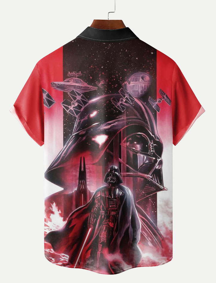  Classic Movie pattern short sleeved shirt