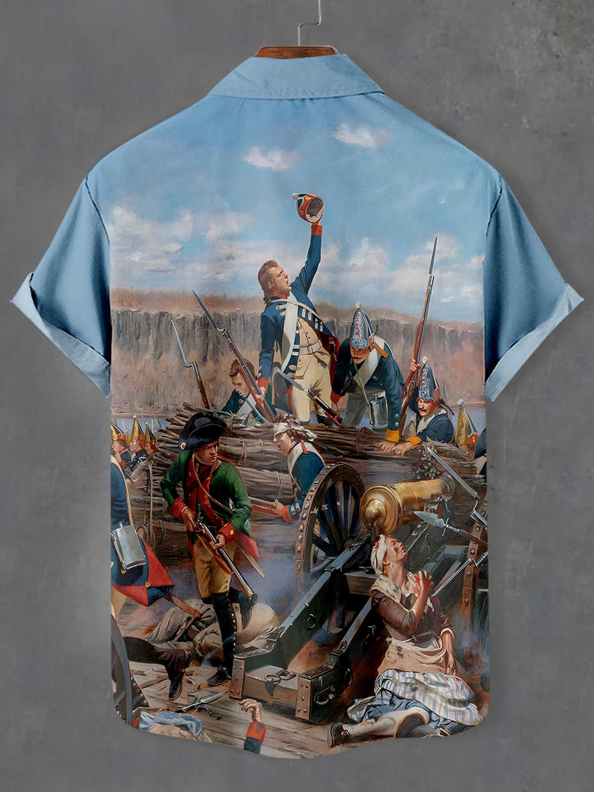 Men's Historical War Illustrated Short Sleeve Shirt