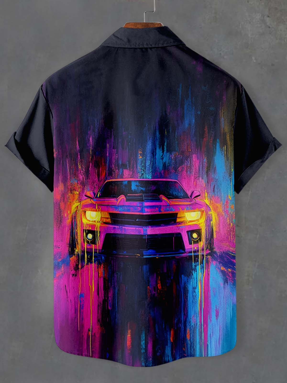 Men's Car Graphic Short Sleeve Shirt