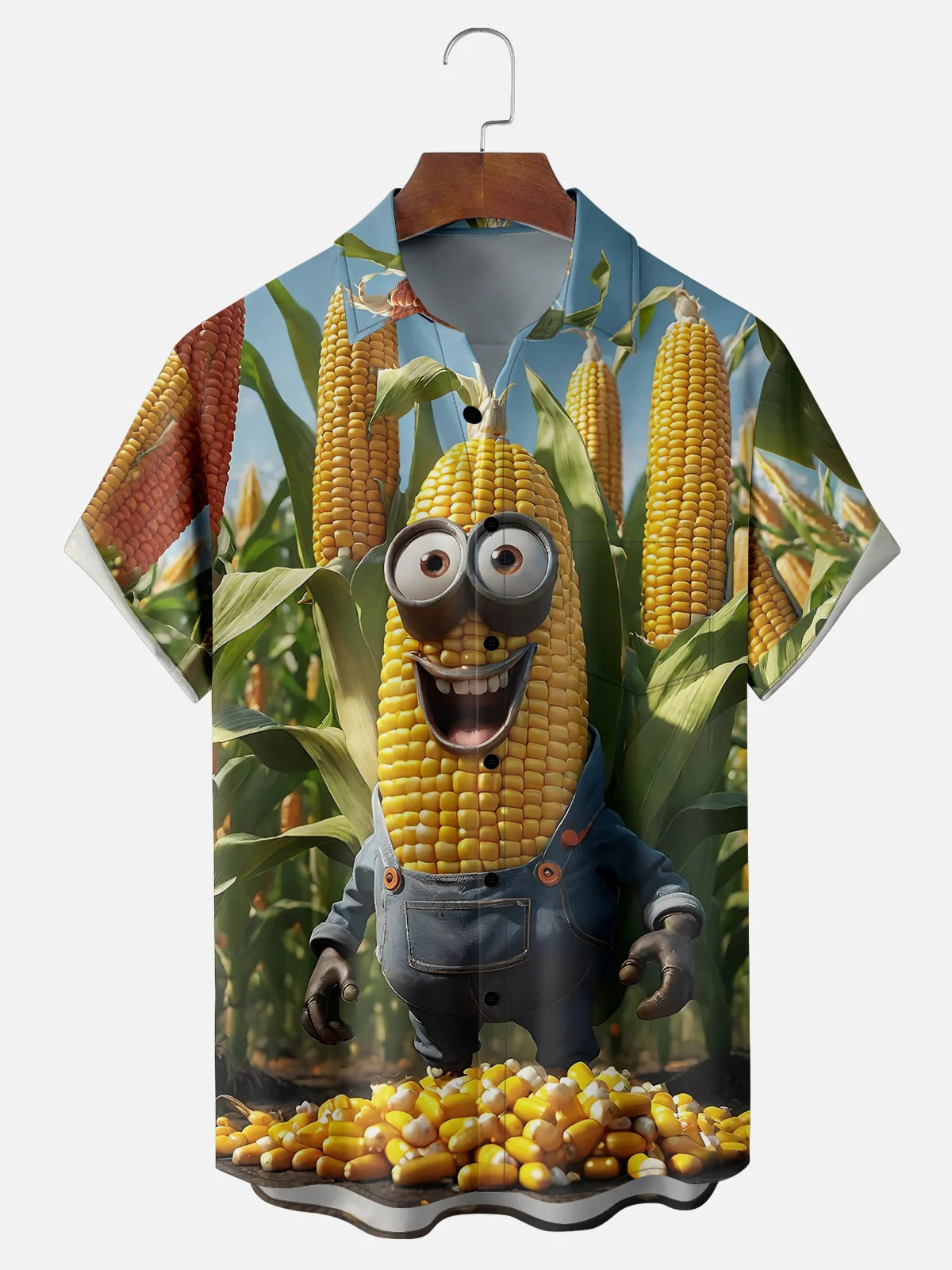 [Copy]Men's Classic Movie Godfather Animal Fun Graphic Short Sleeve Shirt