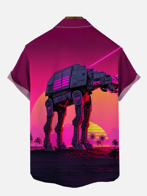 machine graphic short sleeve shirt