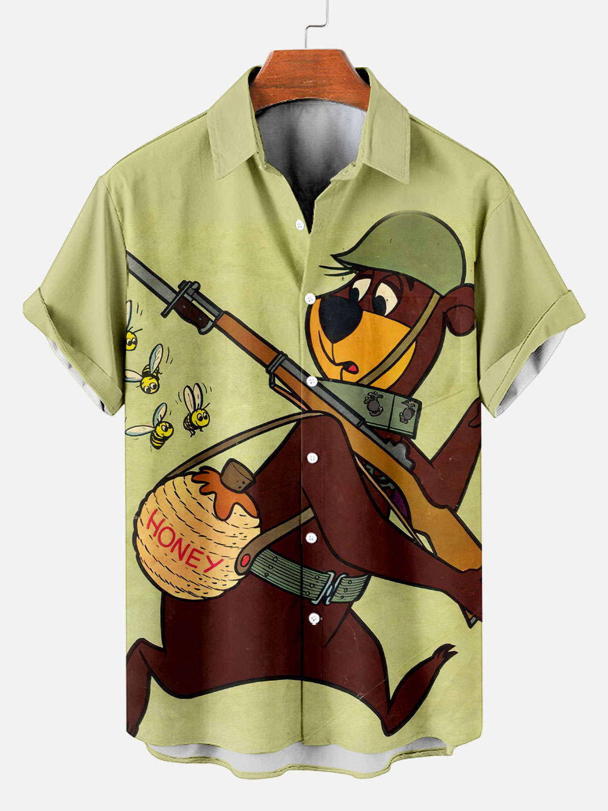 Men's Retro Comic Cartoon Classic Character Graphic Short Sleeve Shirt